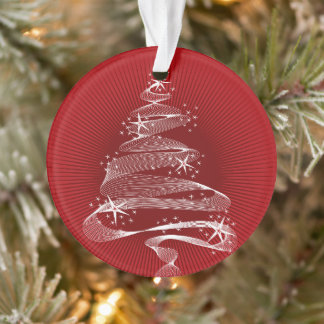 Ornamento Foto de Feriado de Na moda de Árvore de Natal com