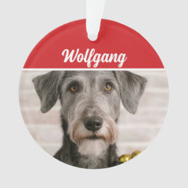 Ornamento Foto de Férias do Cão Irish Wolfhound Natal