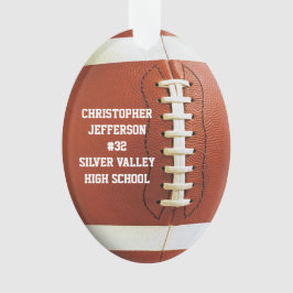 Ornamento Foto de Futebol Personalizado Traseiro