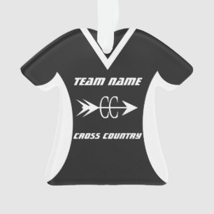 Ornamento Foto de Jersey Cross Country Black Sports