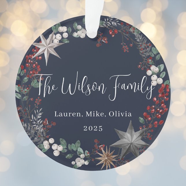 Ornamento Foto de Natal da Família Fúria Botânica (Criador carregado)