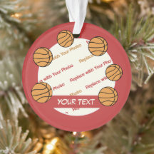 Foto e texto personalizados de basquete - 2 lados