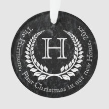 Foto em Volta Monograma - Primeiro Natal