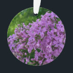 Ornamento Foto floral roxa lilás romântico elegante roxo<br><div class="desc">O cheiro de Primavera no ar - Ame Lilacs! Bonito fotografia lilás roxa -</div>