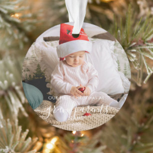 Ornamento Foto personalizada Avós de Natal