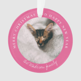 Ornamento Foto Personalizada Clássica Houndstooth