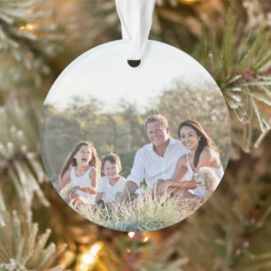 Ornamento Foto personalizada da família