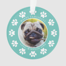 Foto Personalizada de Cachorro com Feliz Pawlidays