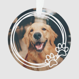 Ornamento Foto personalizada de Pet de quadros de impressão