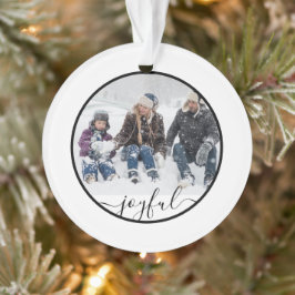 Ornamento Foto personalizada de tipografia alegre
