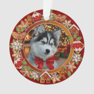 Ornamento Foto Personalizada do Animal de Estimação "Amor" c