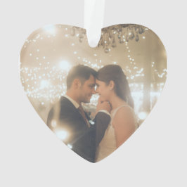 Ornamento Foto personalizada do Sr. e da Sra.