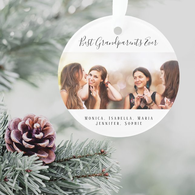 Ornamento Foto personalizada Melhores netos (Criador carregado)