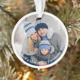 Ornamento Foto Tenha um Feliz Natal