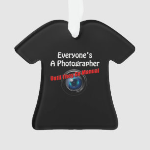 Ornamento Fotografia Engraçada - Fotógrafo Ir Citação Manual
