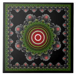 Ornamento fractal de fada natural colorido