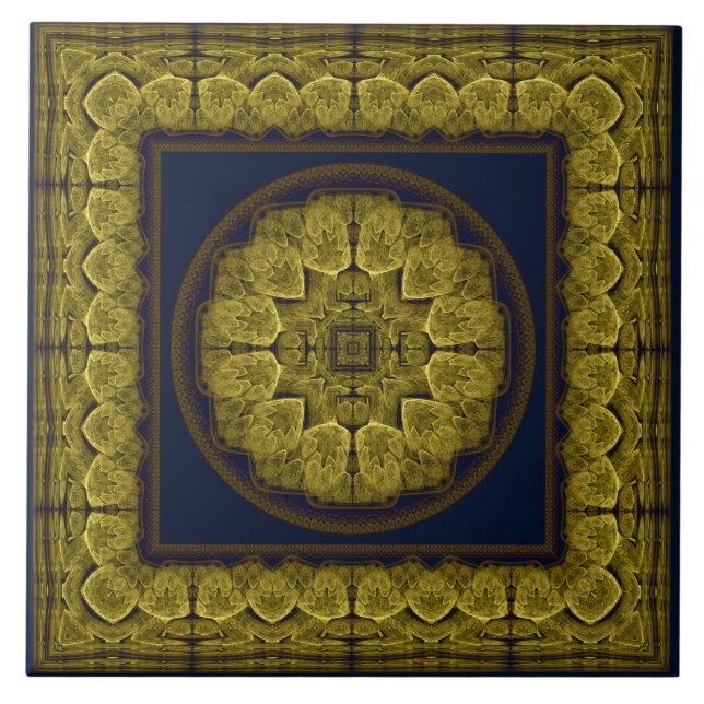 Ornamento fractal místico brilhante (Frente)