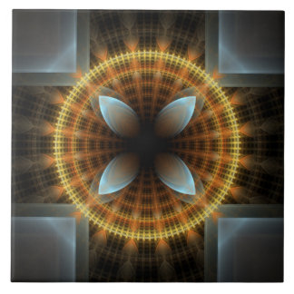 Ornamento fractal redondo de fadas