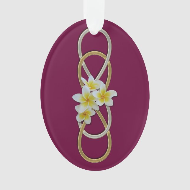 Ornamento Frangipani BiColor Infinito Duplo (Frente)