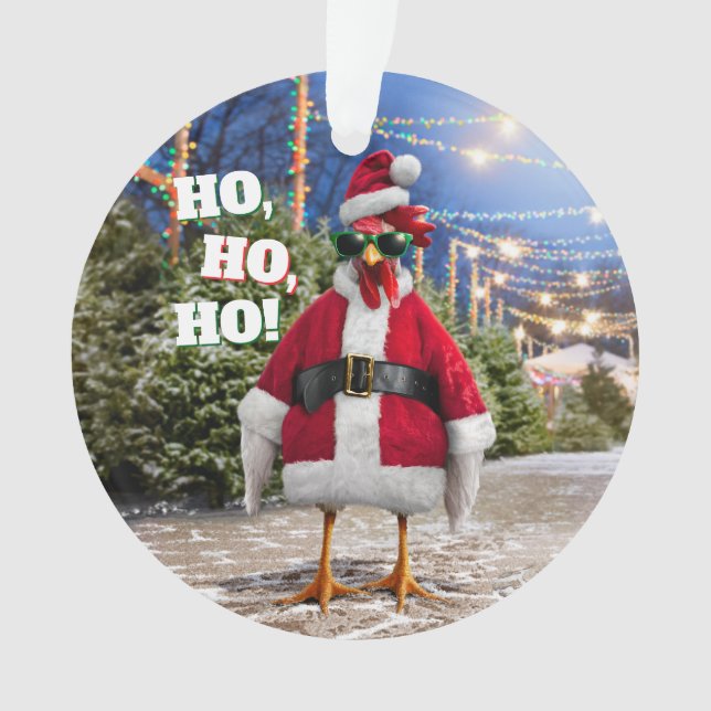 Ornamento Frango do Papai Noel (Frente)