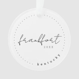 Ornamento Frankfort, Kentucky KY Viagem Estados Unidos