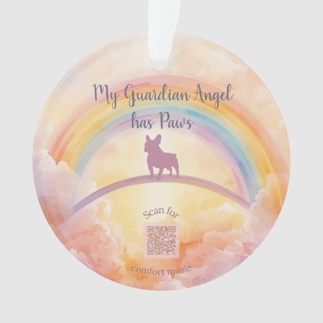 Ornamento French Bulldog Rainbow Bridge Ornament (Frente)