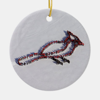 Ornamento frente e verso cardinal