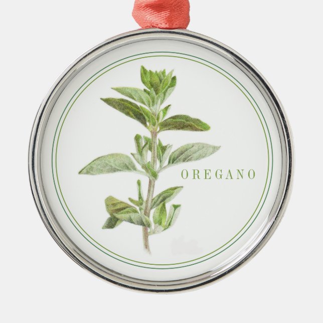 Ornamento FRESH OREGANO Premium Round (Frente)