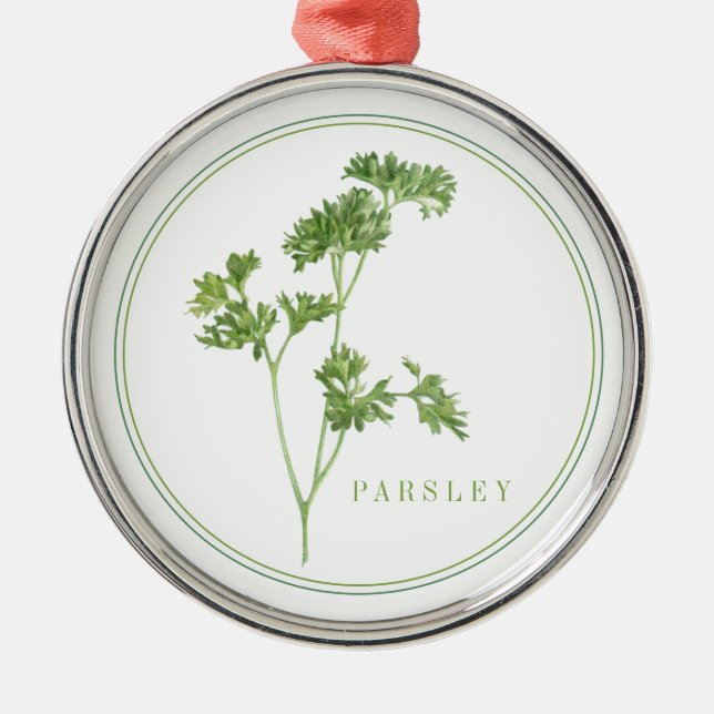 Ornamento FRESH PARSLEY Premium Round (Frente)