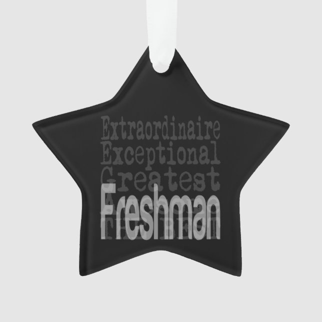 Ornamento Freshman Extraordinaire (Frente)