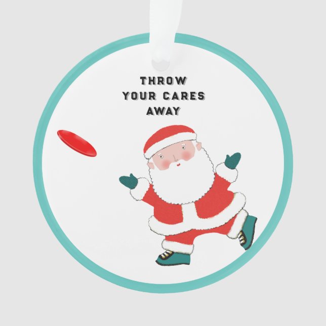 Ornamento Frisbee Personalizado (Frente)