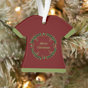 Ornamento Frota de Natal Gótica, Personalizada de Dois Lados
