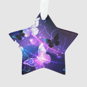 Ornamento Fundo com Borboletas Noturnas