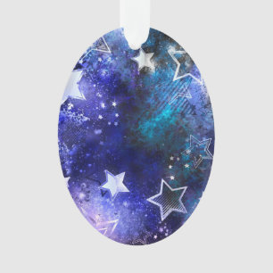 Ornamento Fundo Espacial com Estrelas