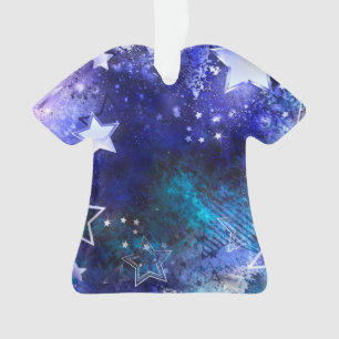 Ornamento Fundo Espacial com Estrelas