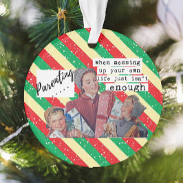 Ornamento Funny Christmas Ornament Retro Best Friend Parent