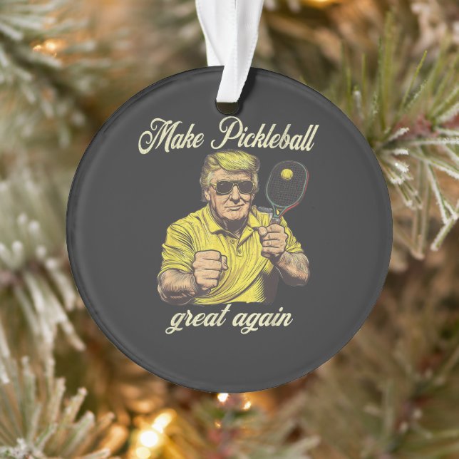 Ornamento Funny Pickleball Lovers Graphics Pickle Ball (Árvore)