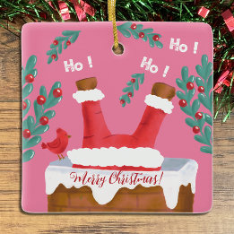 Ornamento Funny Reversible Pink Papais noeis