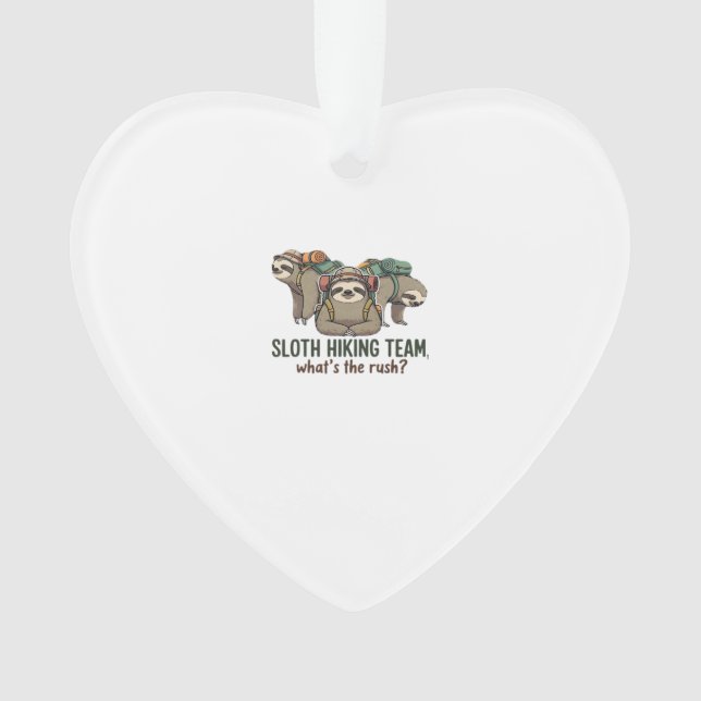 Ornamento Funny Sloth Hiking Classic T-Shirt_5 (Frente)