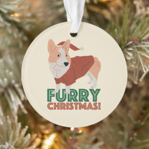 Ornamento Fúria de Corgi Cute