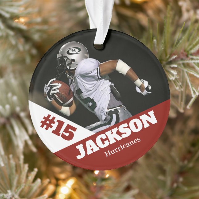 Ornamento Futebol personalizado de manutenção de esportes de (Árvore)