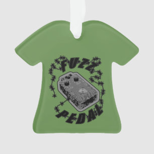 Ornamento Fuzz Pedal - Preto e Cinza