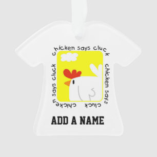 Ornamento Galinha Diz Pé