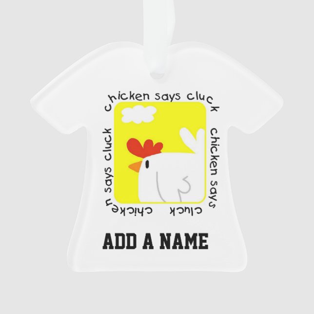 Ornamento Galinha Diz Pé (Frente)