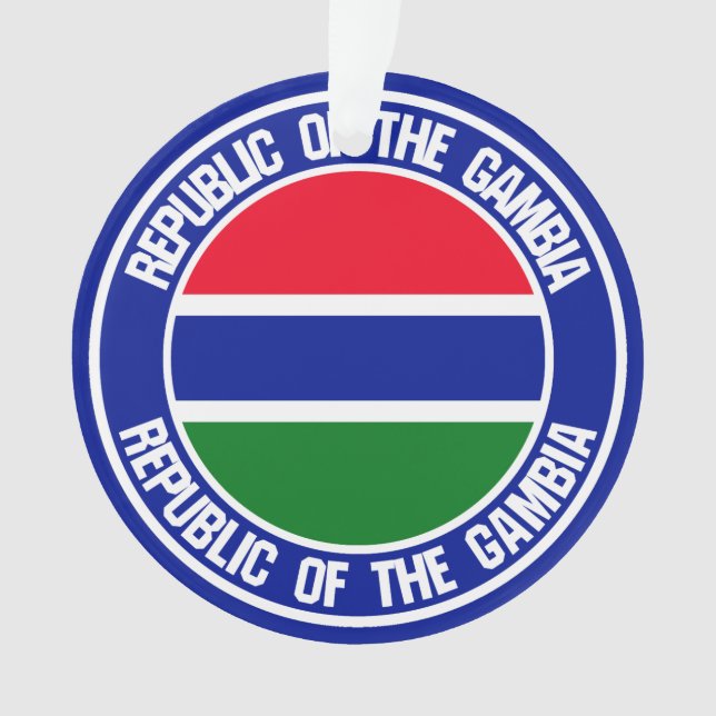Ornamento Gambia Round Emblem (Frente)