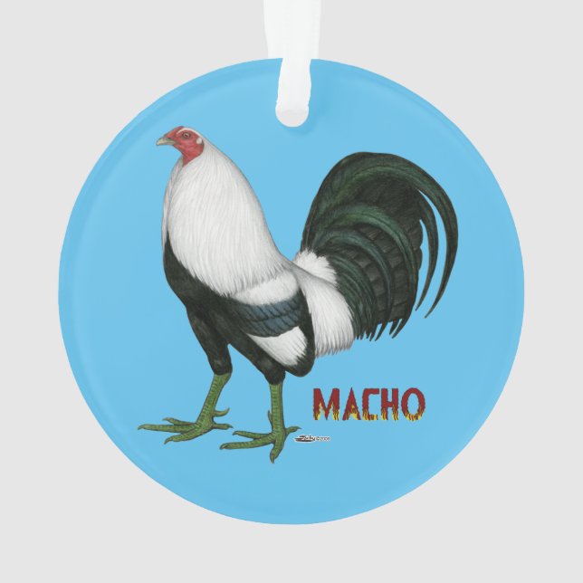Ornamento Gamecock Macho Duckwing (Verso)