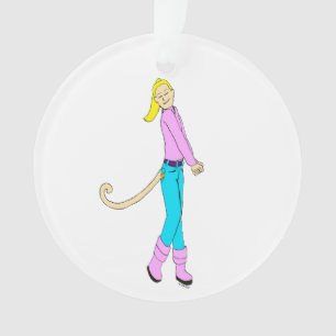 Ornamento garota com cauda