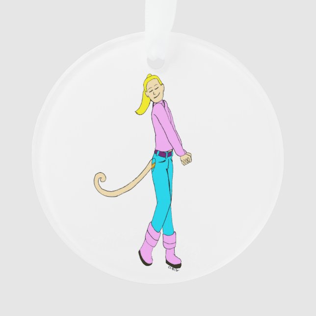 Ornamento garota com cauda (Frente)