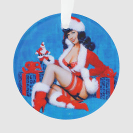 Ornamento Garota do Pin Up Presente de Natal