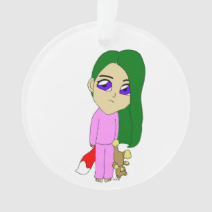 Ornamento garota foxi chibi